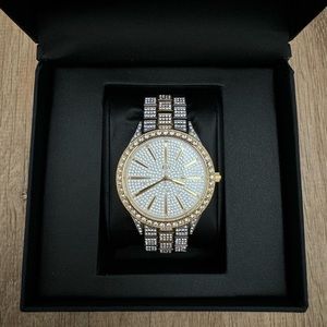 JBW Watches Cristal 34 diamond and crystal two tone watch - unisex